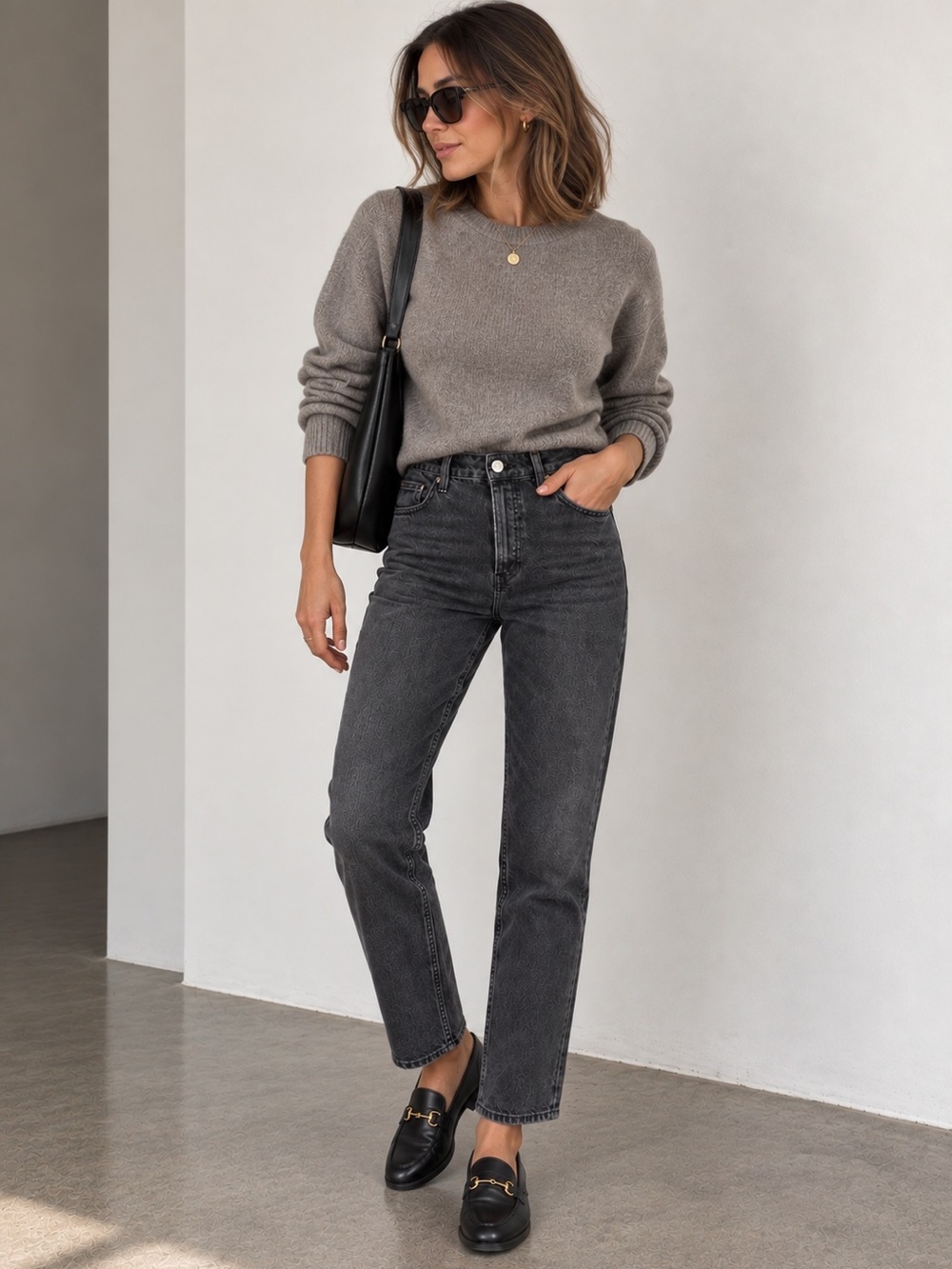 Aritzia Denim Forum Arlo High Rise Straight Jeans 28L Size 28 Black Wash